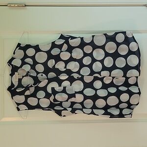 Blue and white Large Loft top